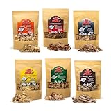 6 x Grill Räucherchips Pack - BBQ Räucherholz - Olive, Orange, Mandel,...