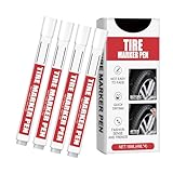 Beimus 4PCS Ergonomische Weiße Reifenlackstifte Markierungswerkzeug Wetterfeste...