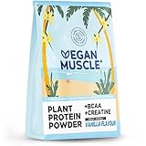 Alpha Foods Protein + Creatin - Veganes Proteinpulver mit 21g Eiweiß, BCAA & Creatin -...