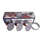 BKC HOME Keksstempel Cookie Stamp – 4-teiliges Keks Stempelset, 2 Stile Kekse...