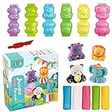 TZQFROCE 12 Stück Knete Zubehör Set ab 2 3 4 5 Jahre Kinder Knete Zubehör Set Tiere...
