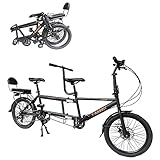 Tandemfahrrad zum Radfahren, klassisches Tandem-Beachcruiser-Fahrrad für Erwachsene,...