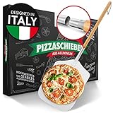 Pizza Divertimento [DAS ORIGINAL] - Pizzaschieber - Pizzaschaufel aus rostfreiem Aluminium...