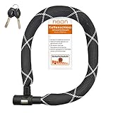 nean Fahrradschloss Kettenschloss, Bike Chain Lock, 2 Sicherheits-Schlüssel, hohe...