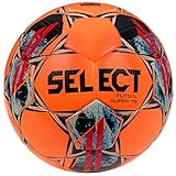 Select Futsal Super TB V22 Ball Futsal SUPER ORG-BLK, Unisex Footballs, orange,...