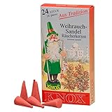KNOX Räucherkerzen - Duft: Weihrauch-Sandel - Menge: 24 Stück - Brenndauer: ca. 10-15...