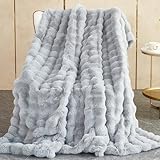 Kuscheldecke Kaninchen Plüsch Decke Super Soft Wohndecke Dick 1000 G/M² Flanell Decke...