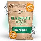 Olivenblattextrakt Kapseln – 200 Olivenblatt Kapseln mit 650mg – olive leaf...
