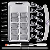 metagio 100 Stück Dual Nail Forms Set, Nagelverlängerung Nagel Gel Formen Set...