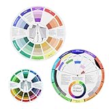CIOUYAOS 3PCS Color Wheel, Farbkreis Pocket Color Wheel Kreative Diameter Color...