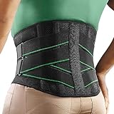 FREETOO Rückenstützgürtel mit 7 Metallstützen, Bequeme Rückenbandage für Herren und...