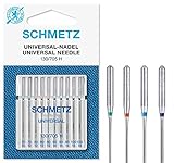 SCHMETZ Nähmaschinennadeln | 10 Universal-Nadeln | Nadeldicke 70/10-100/16 | Nähset |...
