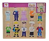 Eichhorn 100005408 - Einlegepuzzle, Mix und Match, Puzzle mit 30 Steckteilen, 26x22cm, FSC...