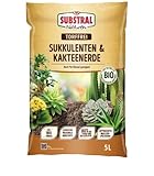 Substral Naturen Sukkulente & Kaktus Erde Bio & torffrei, für Sukkulenten,...