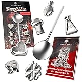 Weidebach® Spaßiges Zinngießen Set, Bleigießen Alternative inkl. Buch mit über 500...