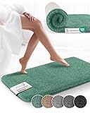 Beautissu Badematte rutschfest 100x60 cm – Duschvorleger Hochflor Badteppich rutschfest...