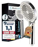 BLUMBACH® Duschkopf wassersparend - Eco Shower, wassersparender Duschkopf mit 3...