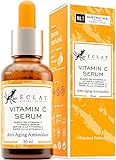 Bio-Vitamin-C-Serum für Gesicht, Hals, Augen - kaltverarbeitetes Anti-Aging-Serum mit 20%...