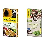 Floragard Bio Kompost-Erde 50 Liter – Pflanzerde für Blumen, Gemüse und Gehölze –...