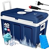 KESSER® Kühlbox 40L mit Rollen | Thermo-Elektrische Kühlbox | KÜHLT und WÄRMT | 12 &...