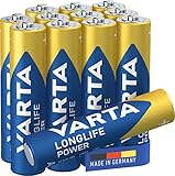 VARTA Batterien AAA, 12 Stück, Longlife Power, Alkaline, 1,5V, ideal für Spielzeug,...
