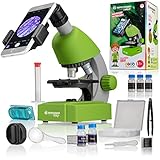 Bresser Junior Einsteiger Mikroskop 40-640x mit Durchlicht LED-Beleuchtung und mit 3...