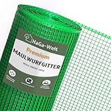 HaGa Maulwurfgitter 0,6m x 5m aus Kunststoff in grün zum Maulwurf Vertreiben im Garten -...