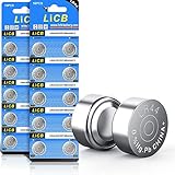 LiCB 20 Stück LR44 knopfzelle, AG13 PX76A l1154f 357A 1,5V Alkaline Batterie 3 Jahre...