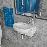 Keramik Waschbecken Waschtisch Waschschale Aufsatzwaschbecken Gäste WC...
