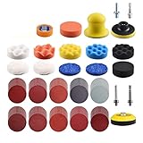 Peowuieu 1 Satz 3-Polierpads für Bohrer-SchleifaufsäTze Kits mit 5/16- und 1/4-SchäFten