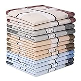 Aomig Taschentücher Herren, 12 Stück Baumwolle Stofftaschentücher Set, Traditionelle...