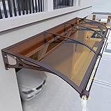 Türvordach für Außentür, Vordach für Vorder- und Hintertür, 100 x 390 cm, Regen,...