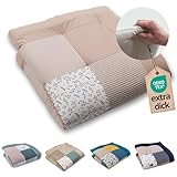 ULLENBOOM Krabbeldecke für Baby 100x100 cm, 100% OEKO-TEX Materialien, Made in...