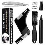 Bart Schablone Styling Stift Beardpen Bartstift BartfüLler Beard Pen Pencil Schwarz...