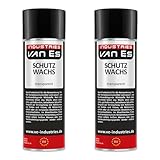 VE-INDUSTRIES 2X Schutzwachs Spray 400ml transparent Sprühwachs Unterbodenschutz...