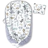 SKY & ZEN Babynest: 3 teiliges Babynestchen Set für Neugeborene – Kuscheliges...