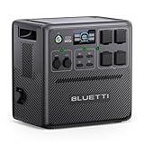 BLUETTI Tragbare Powerstation AC240, 1536Wh/2400W Solargenerator, erweiterbar auf 10136Wh,...