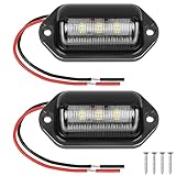 URAQT LED Kennzeichenbeleuchtung, 2 x 6500 K Kennzeichenleuchte 400Lm Heckleuchte Weiß...