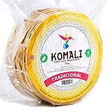 Gelbe Maistortillas Komali 15 cm 1 kg (ca. 40 St.) Mexikanische traditionelle Tortilla,...