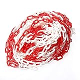 KATSU Absperrkette Kunststoffkette 50 Meter 6mm x 50m Warnung Sicherheit Parkplatz Hohe...