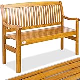 KESSER® Gartenbank Holz Holzbank wetterfest | Für 2 bis 3 Personen | Parkbank aus...