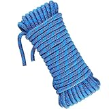 Treadstar、Statisches Kletterseil、Nylonschnur Seil10mm-20m、 blau Outdoor...