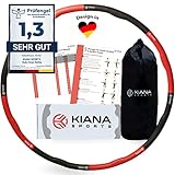 KIANA SPORTS® Hula Hoop Reifen Erwachsene inkl. Tasche und Übungsplan [1,2 kg] -...