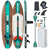 ZLX SUP Board mit Sitz Stand up Paddling Board 320cm Stabil Aufblasbares Paddle Board für...