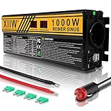 1000W Spannungswandler Reiner Sinus KFZ Wechselrichter 12V 230V LCD Konverter...