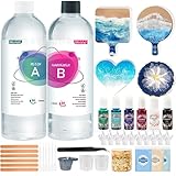Epoxidharz-Set, kristallklar, 4720 ml – Gießharz für Schmuck, DIY-Beschichtung, leicht...