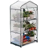 Bramble - Premium Garten Foliengewächshaus für Balkon & Terrasse mit 3 Etagen,...