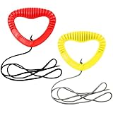 com-four® 2X Schlittenleine mit Griff, Rodel-zubehör Zugseil für Schlitten, Dreirad...