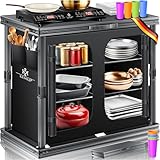 KESSER® Camping Küche faltbar | Outdoor Campingschrank 84x80cm | Küchenschrank mit...