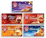 Teekanne Wintertee 5er Pack, Sternenleuchten, Hüttenzauber, Süßer Bratapfel,...